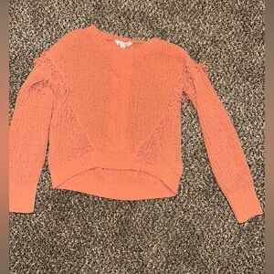 Pink\Peach Long Sleeve Sweater